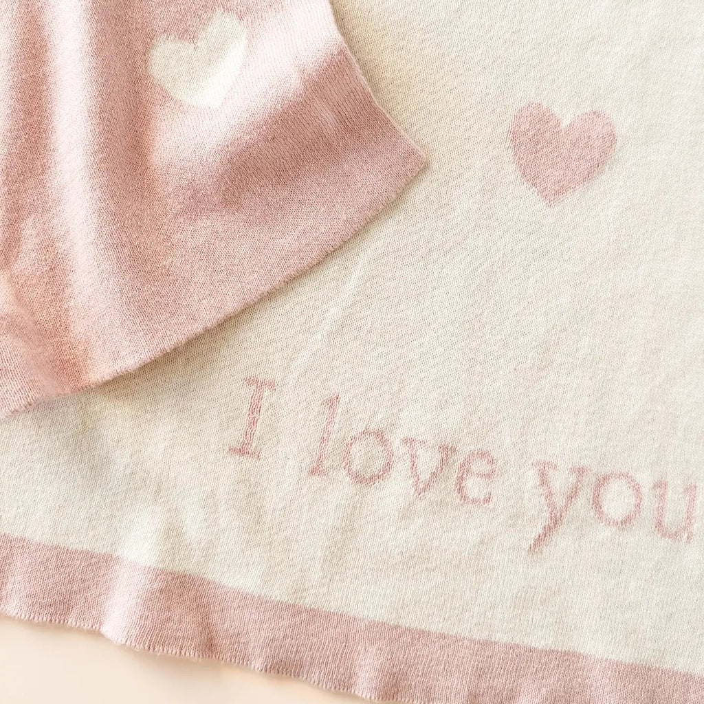 I Love You Blanket | Organic Cotton