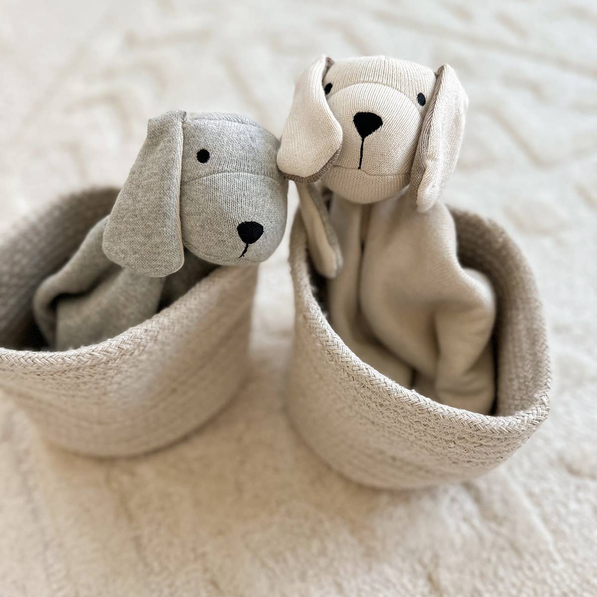 Puppy Dog - Organic Baby Lovey Security Blanket Cuddle Cloth