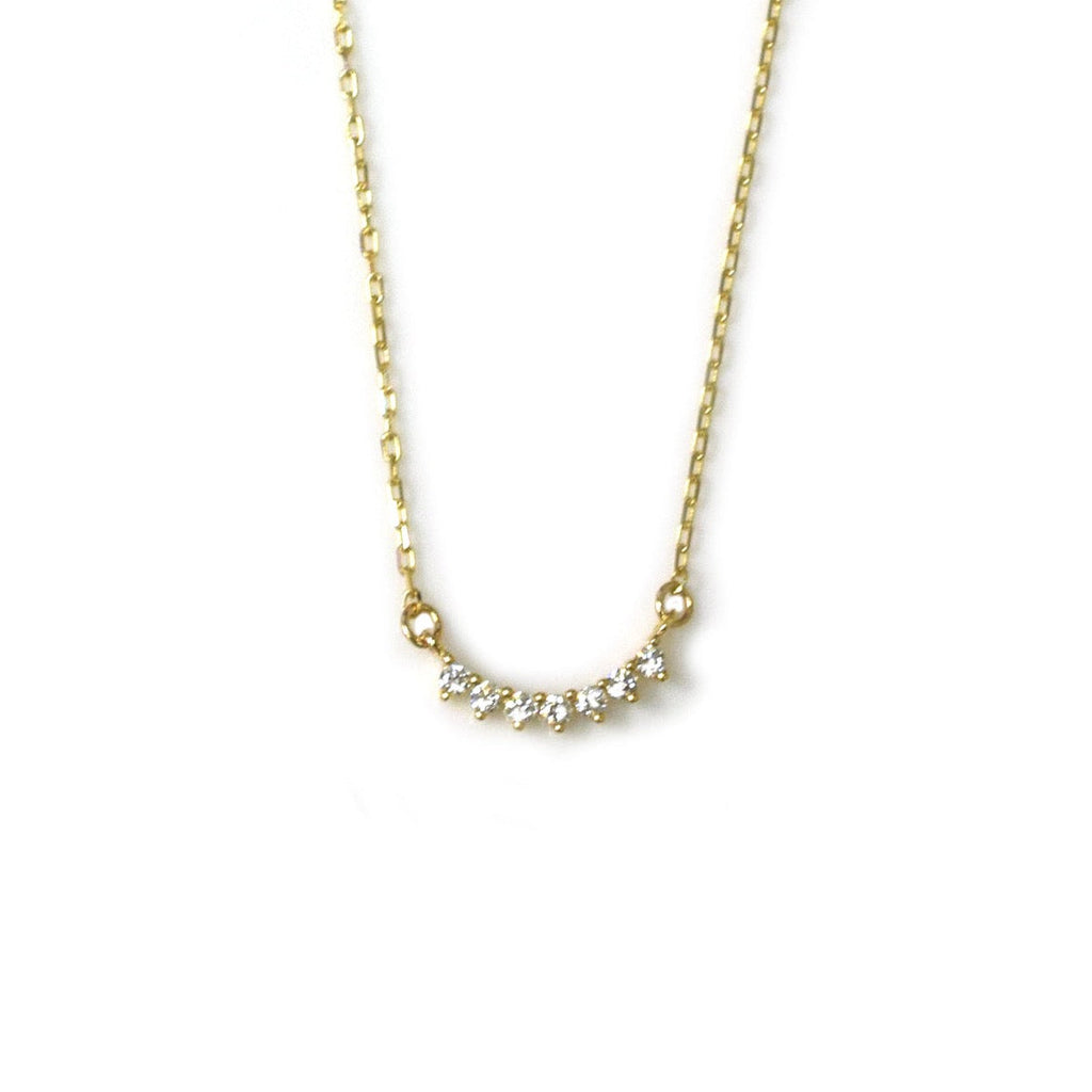 14k Gold Diamond Cascade Pendant