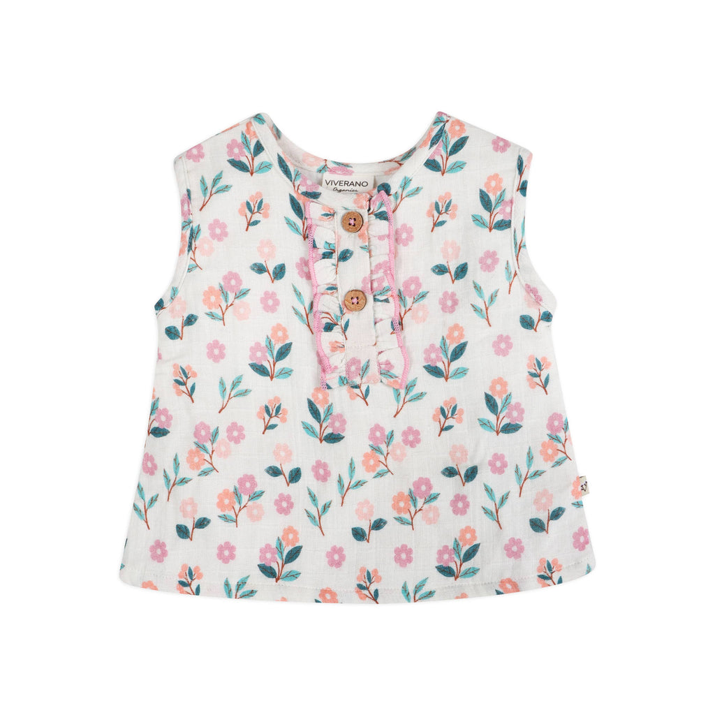 Bloom Baby Top + Shorts (Organic Muslin)