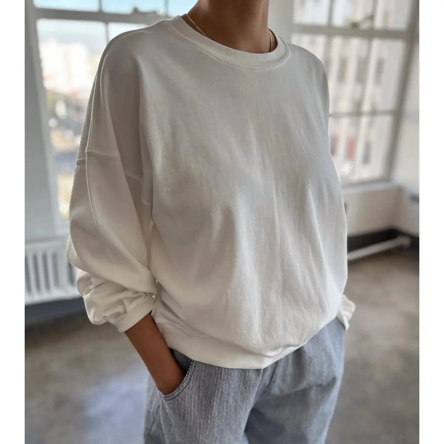 Cali Sweatshirt - Vintage White