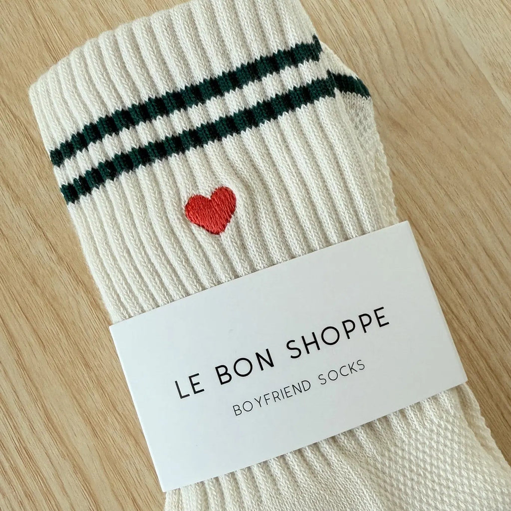 Embroidered Boyfriend Socks