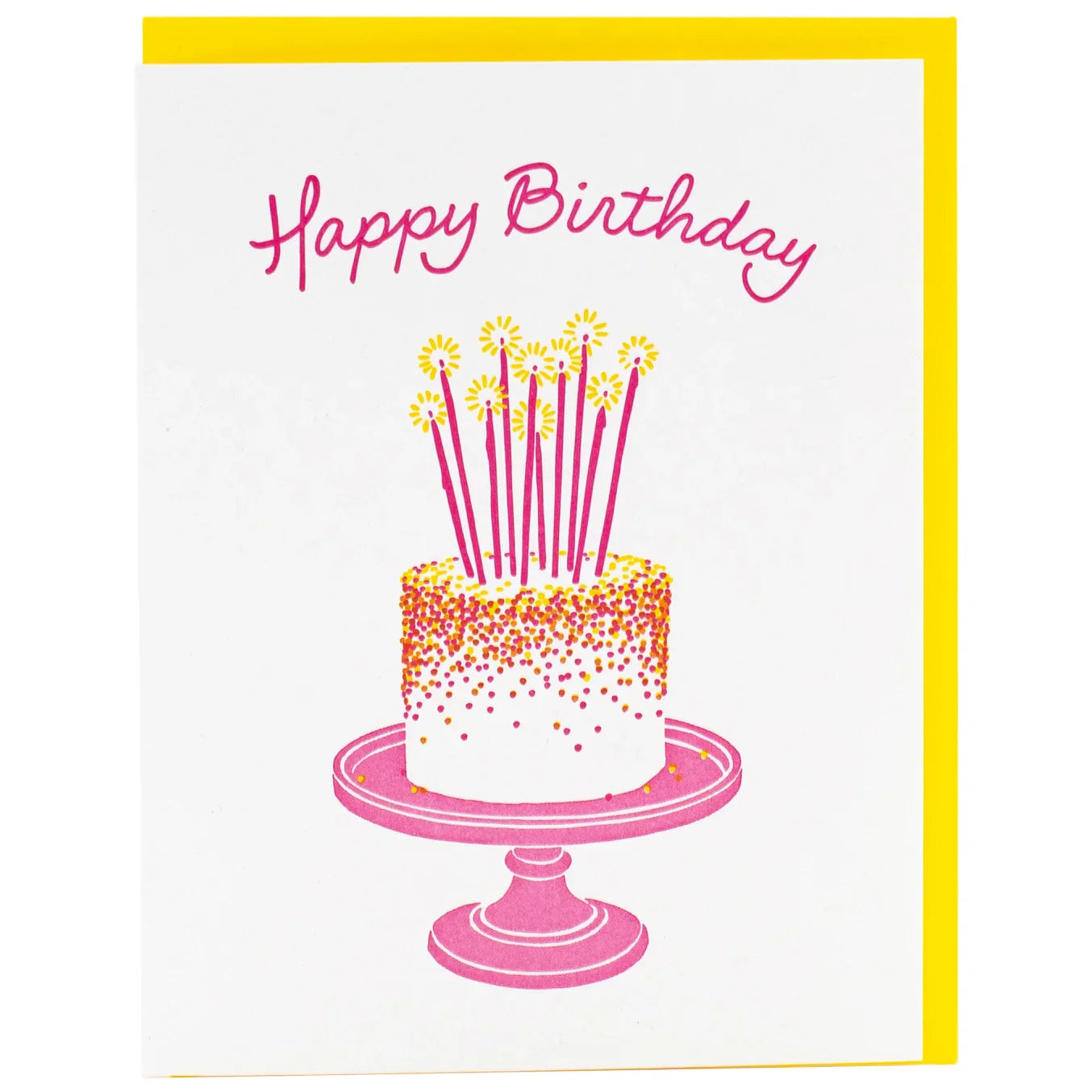 Smudge Ink - Fancy Cake Birthday Card
