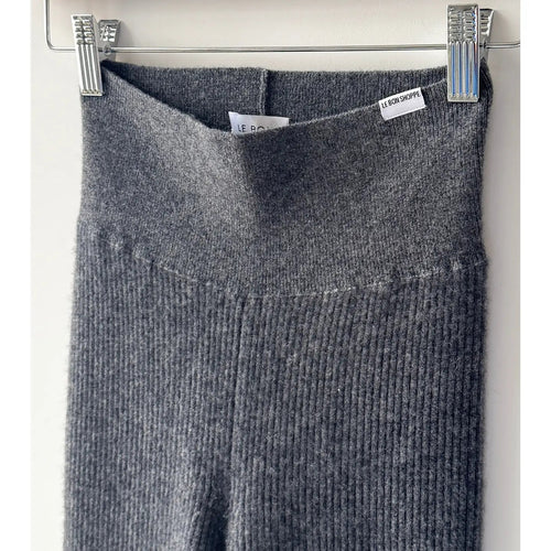 Cashmere Ribbed Leggins - Charcoal