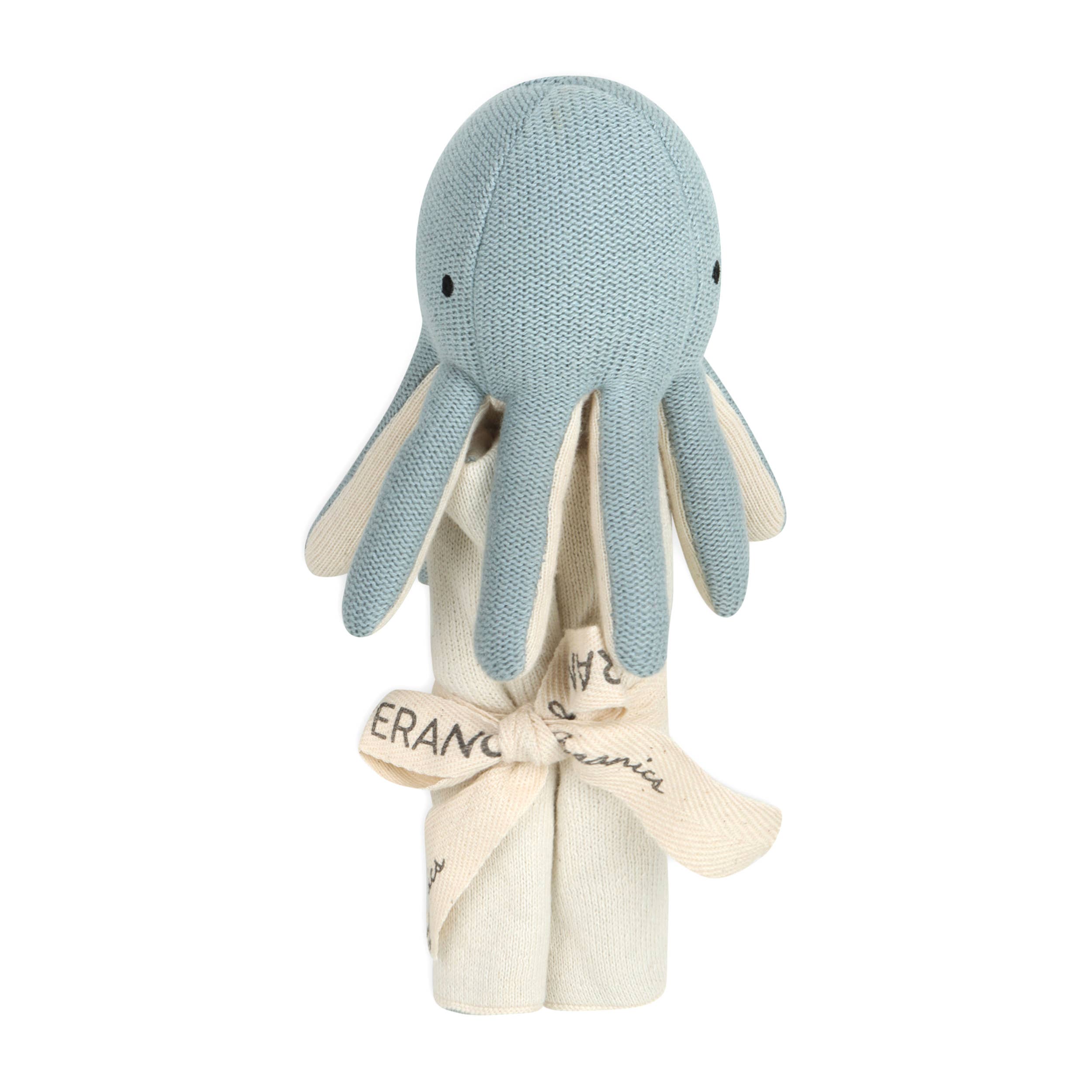 Octopus - Organic Baby Lovey Security Blanket