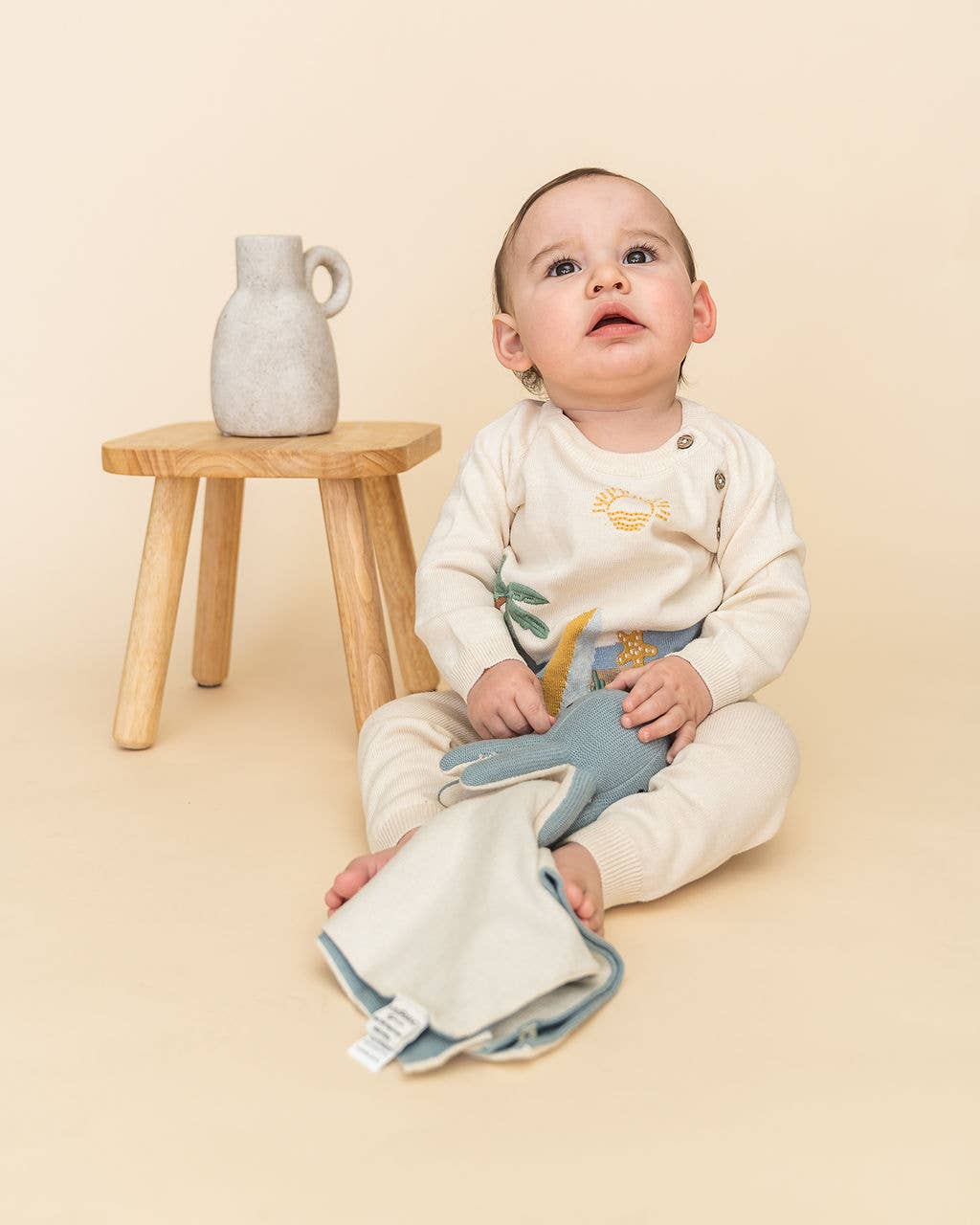 Octopus - Organic Baby Lovey Security Blanket