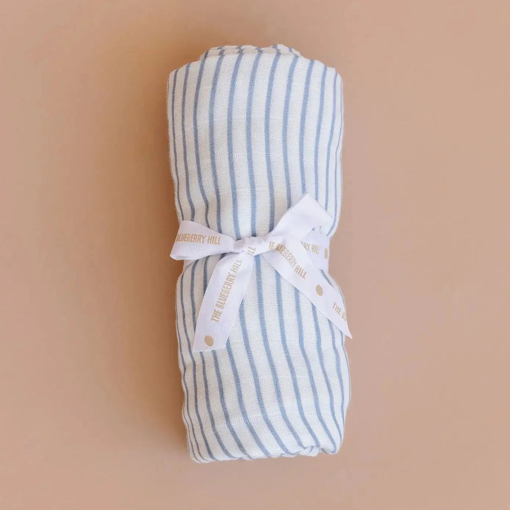 Striped Organic Muslin Swaddle