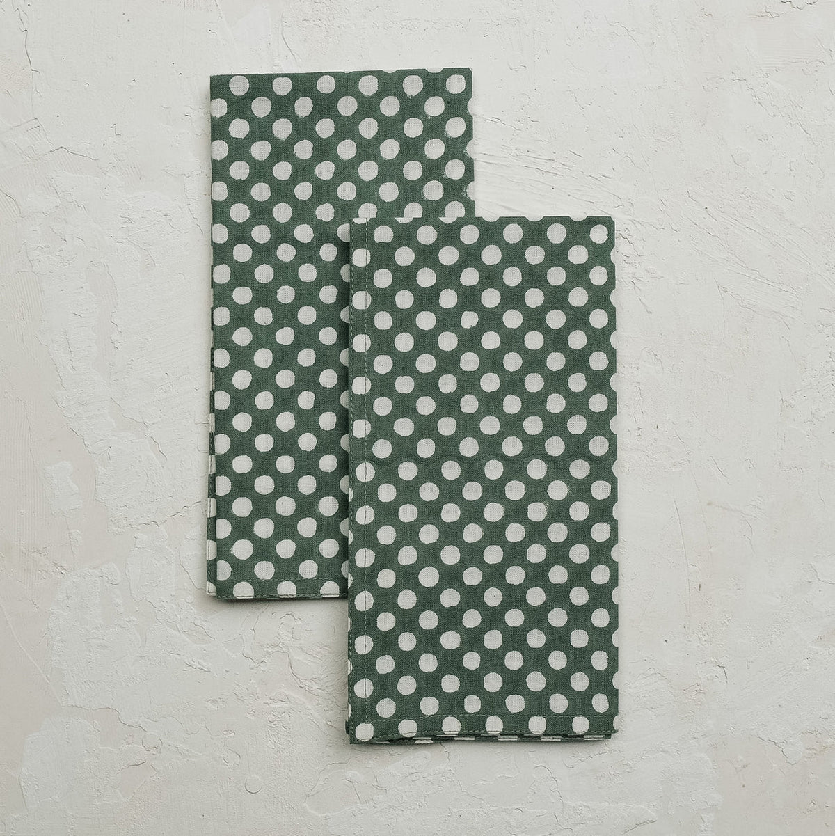 Syra - Block-printed Table Napkins - Set of 4 (Forest)