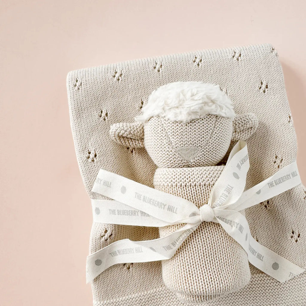 Organic Cotton Lovey Lamb