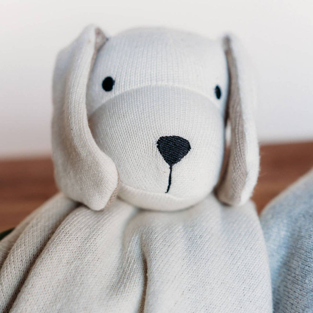 Puppy Dog - Organic Baby Lovey Security Blanket Cuddle Cloth