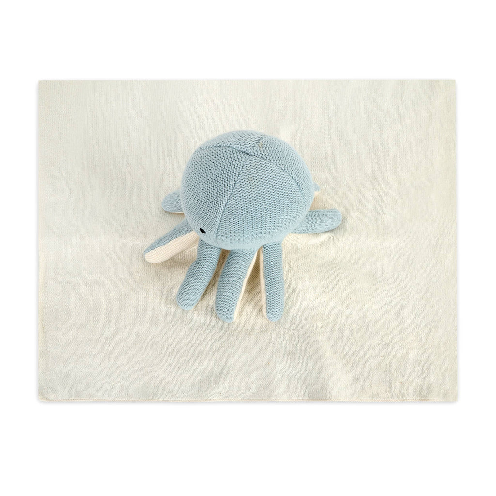 Octopus - Organic Baby Lovey Security Blanket