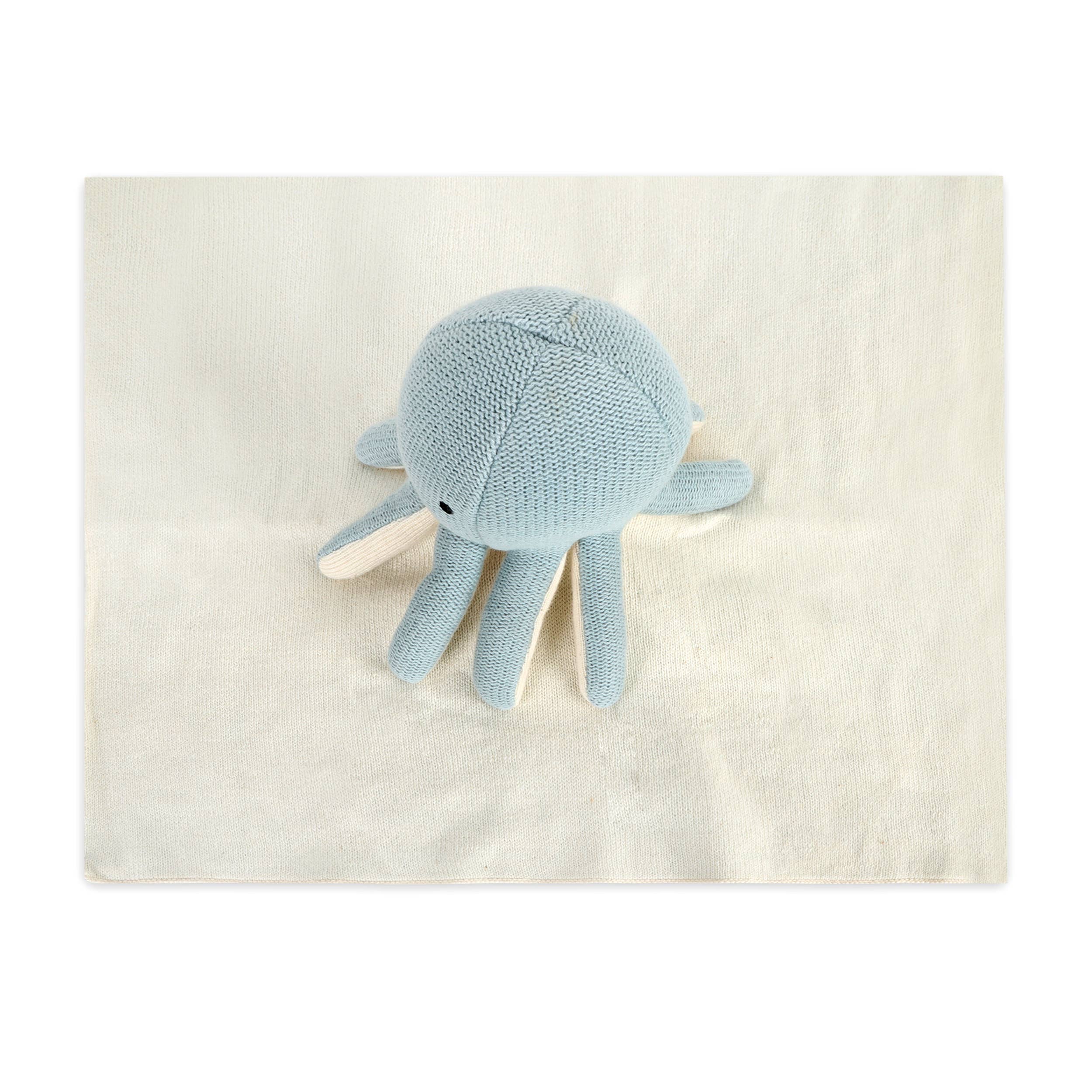 Octopus - Organic Baby Lovey Security Blanket