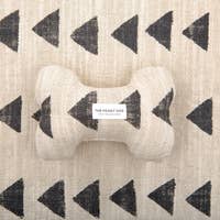 The Foggy Dog Amani Sand Dog Bone Squeaky Toy