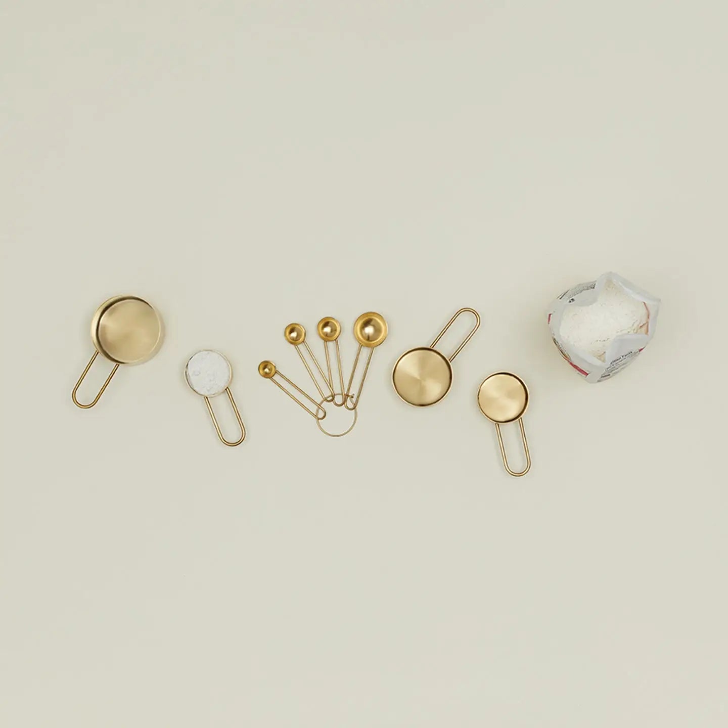 Simple Measuring Spoons - (Brass)