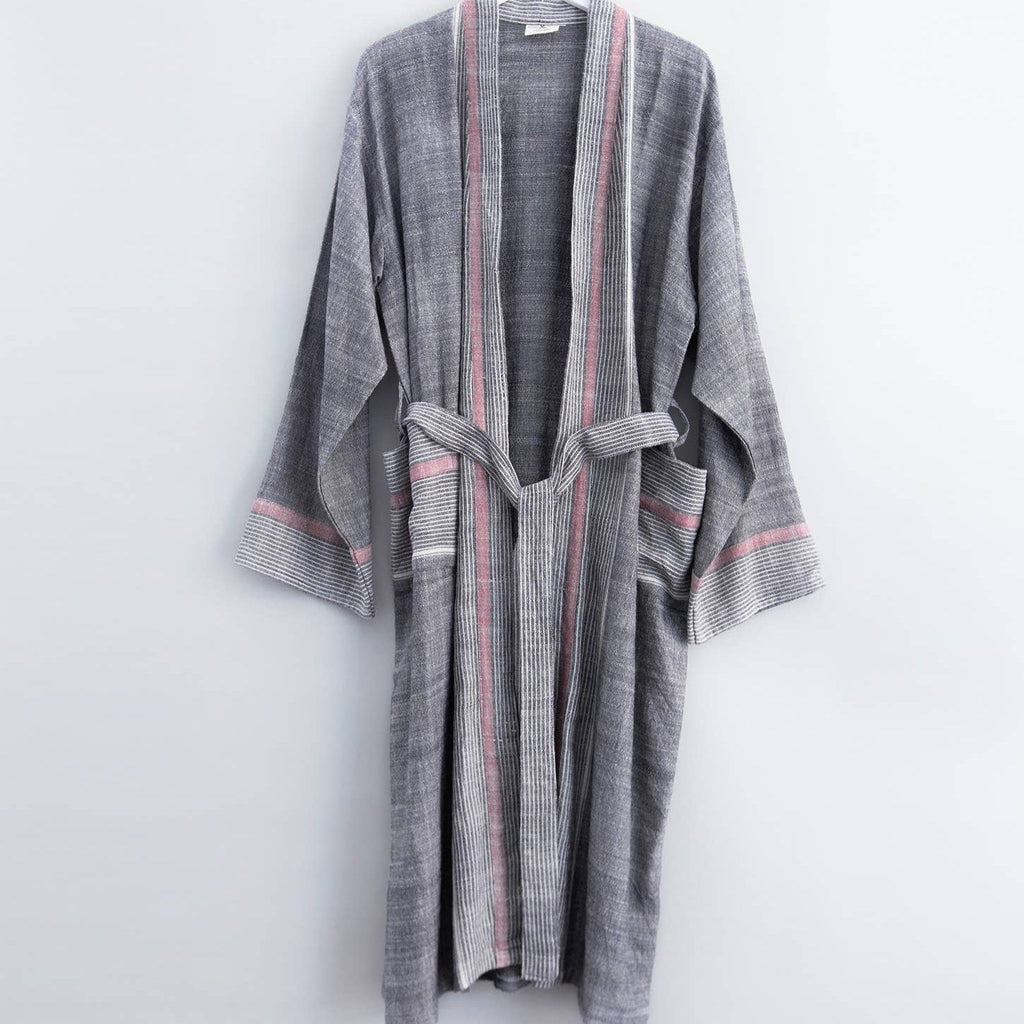 Home & Loft Charcoal Tribeca Long Robe
