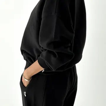 French Terry Core Sweatshirt - Black