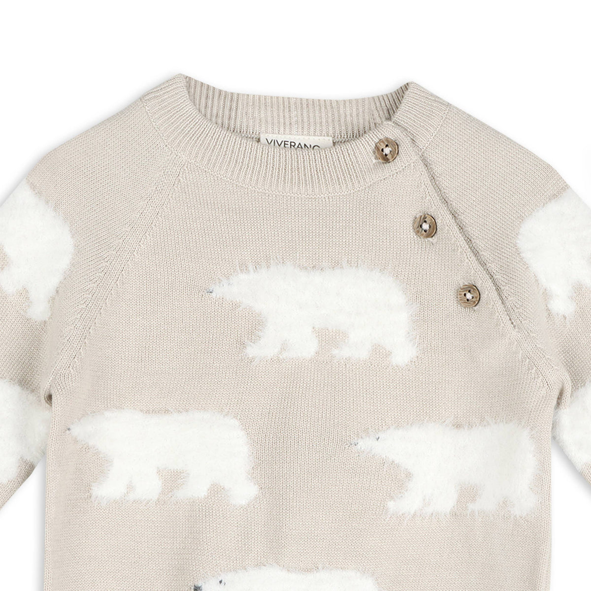 Polar Bear Baby Sweater Pullover & Pants (Organic Cotton)