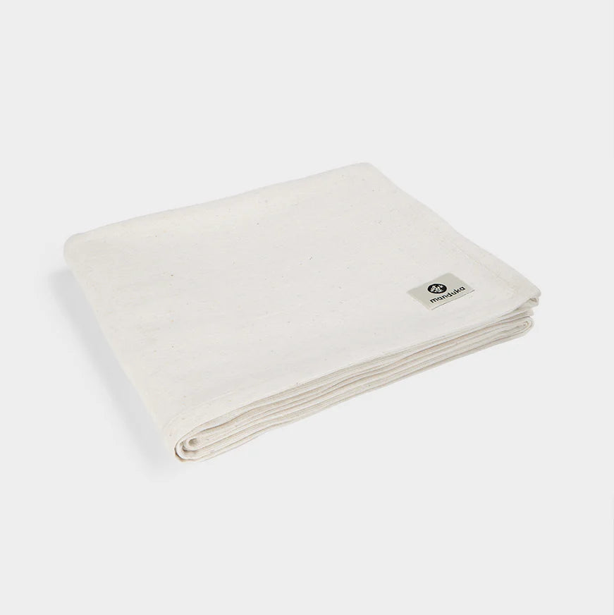 Essential Cotton Yoga Blanket - Natural