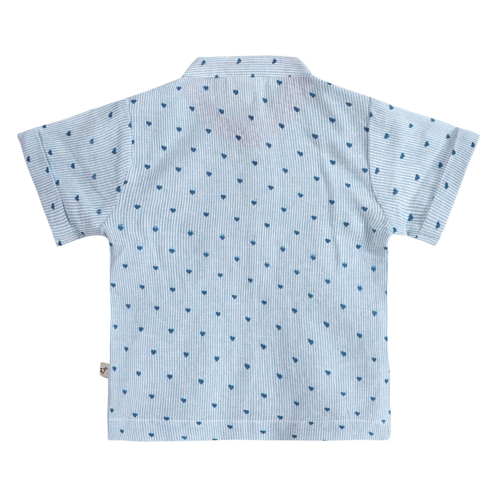 Cayden Ditsy Heart Baby Top + Shorts (Organic)