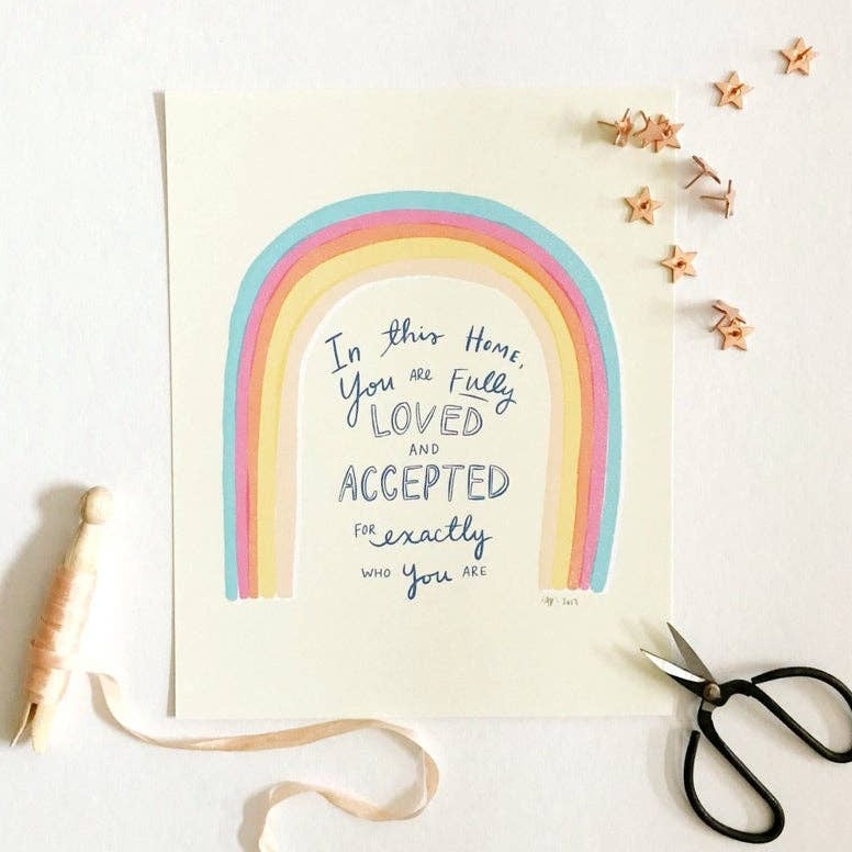 Abbie Ren Illustration 'Loved' Art Print