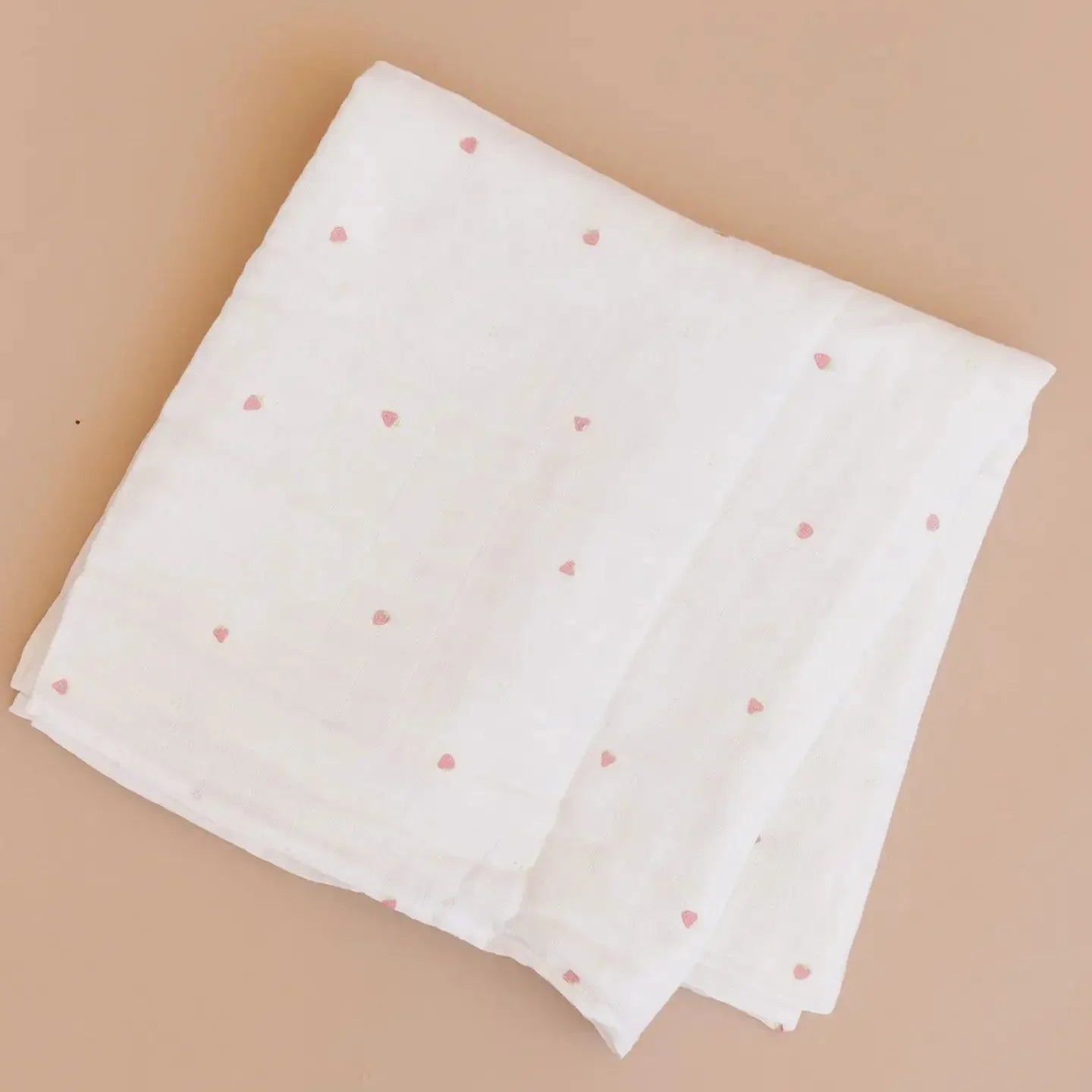 Strawberry Organic Muslin Swaddle