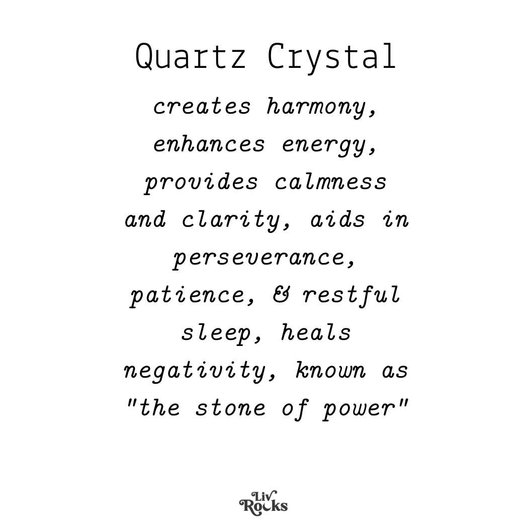 Liv Rocks Quartz Points Crystals