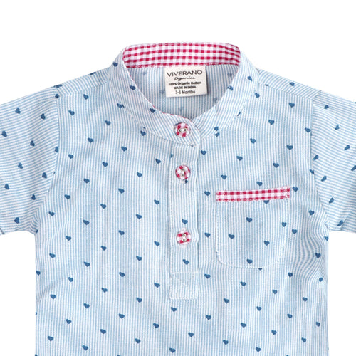 Cayden Ditsy Heart Baby Top + Shorts (Organic)