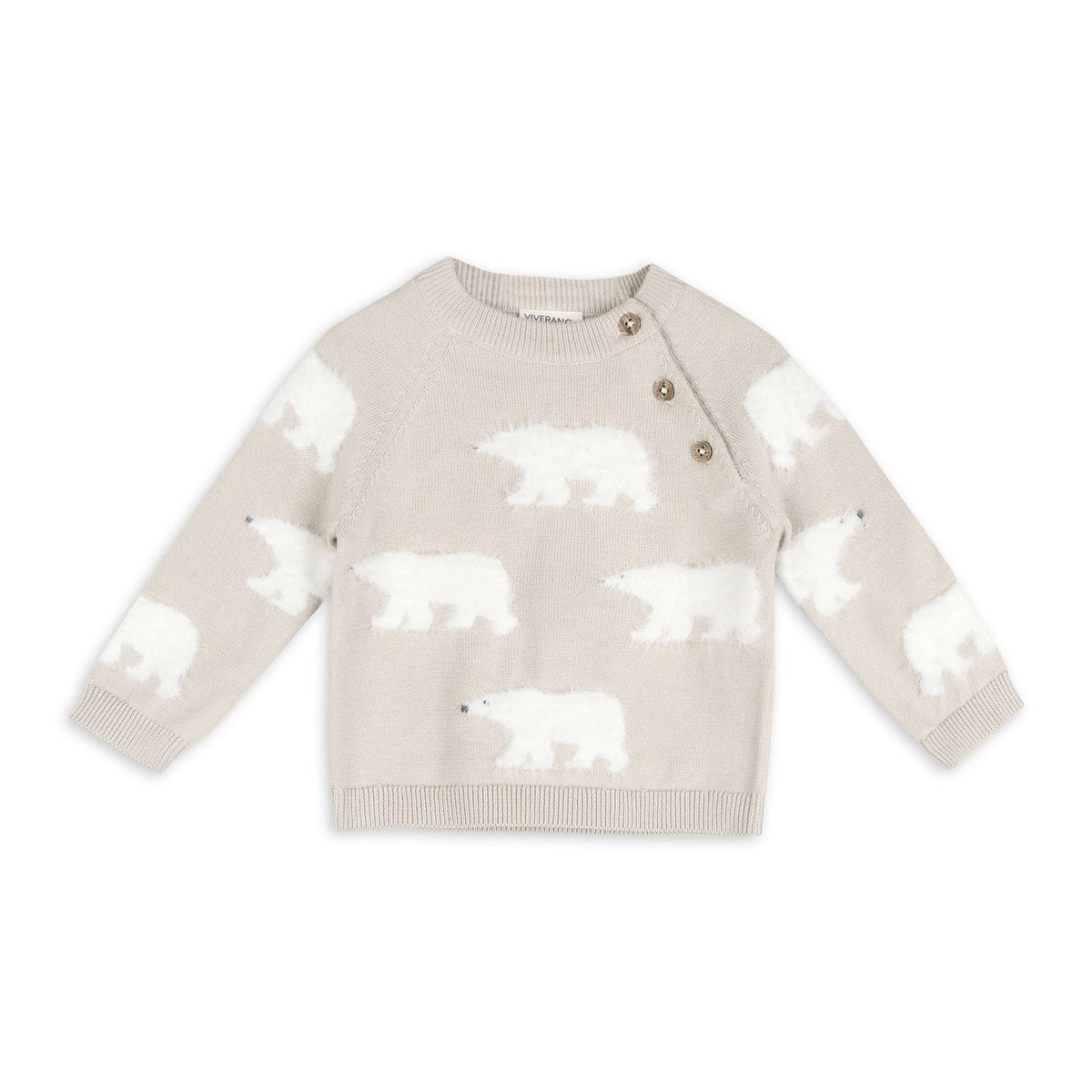 Polar Bear Baby Sweater Pullover & Pants (Organic Cotton)