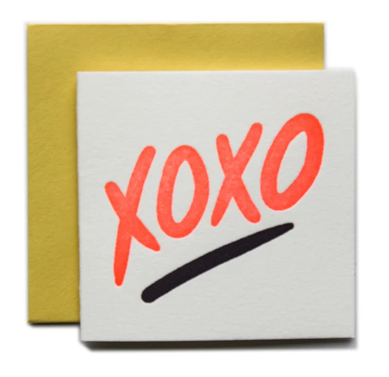 Ladyfingers Letterpress- Xoxo Tiny Card