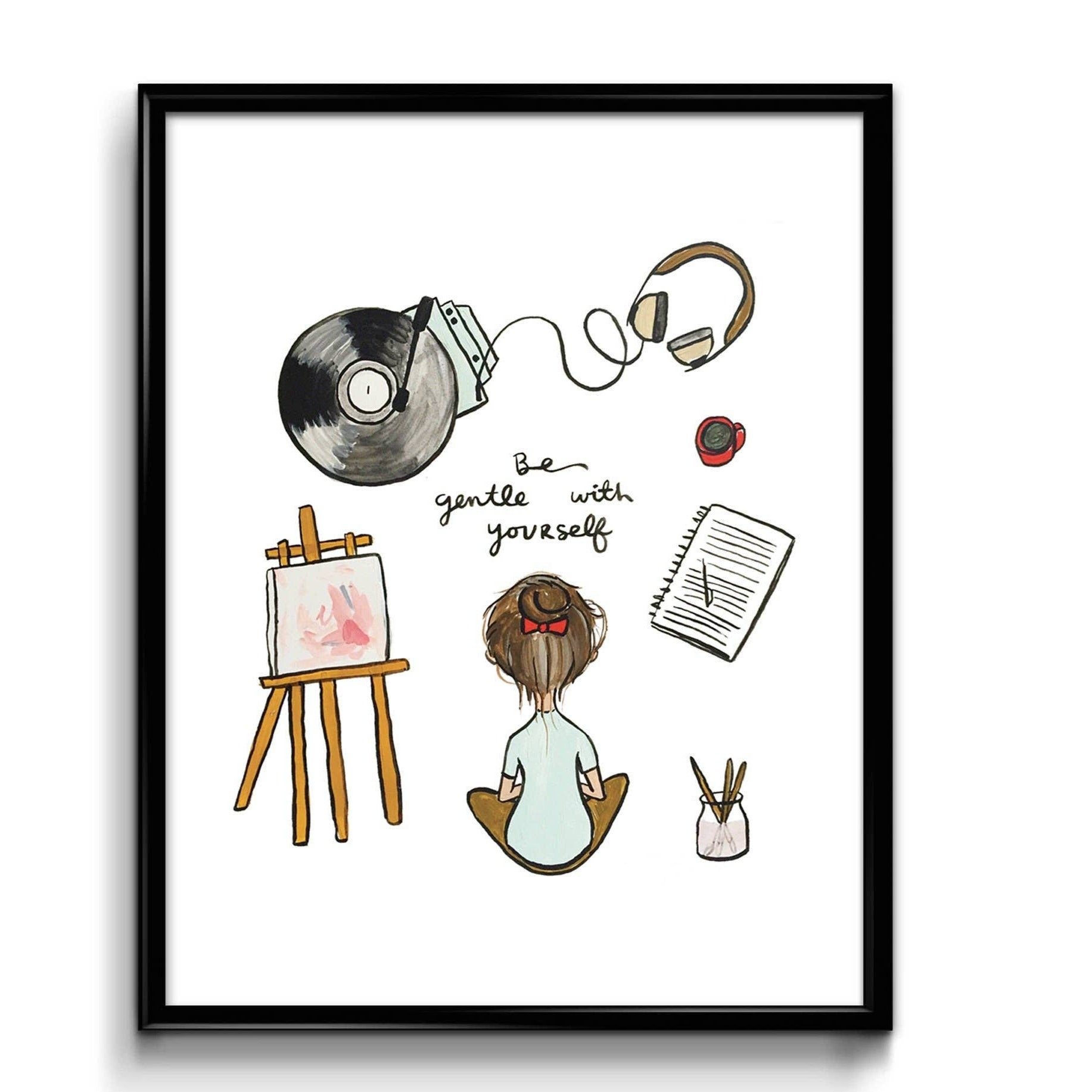 Abbie Ren Illustration - 'Be Gentle With Yourself' Art Print