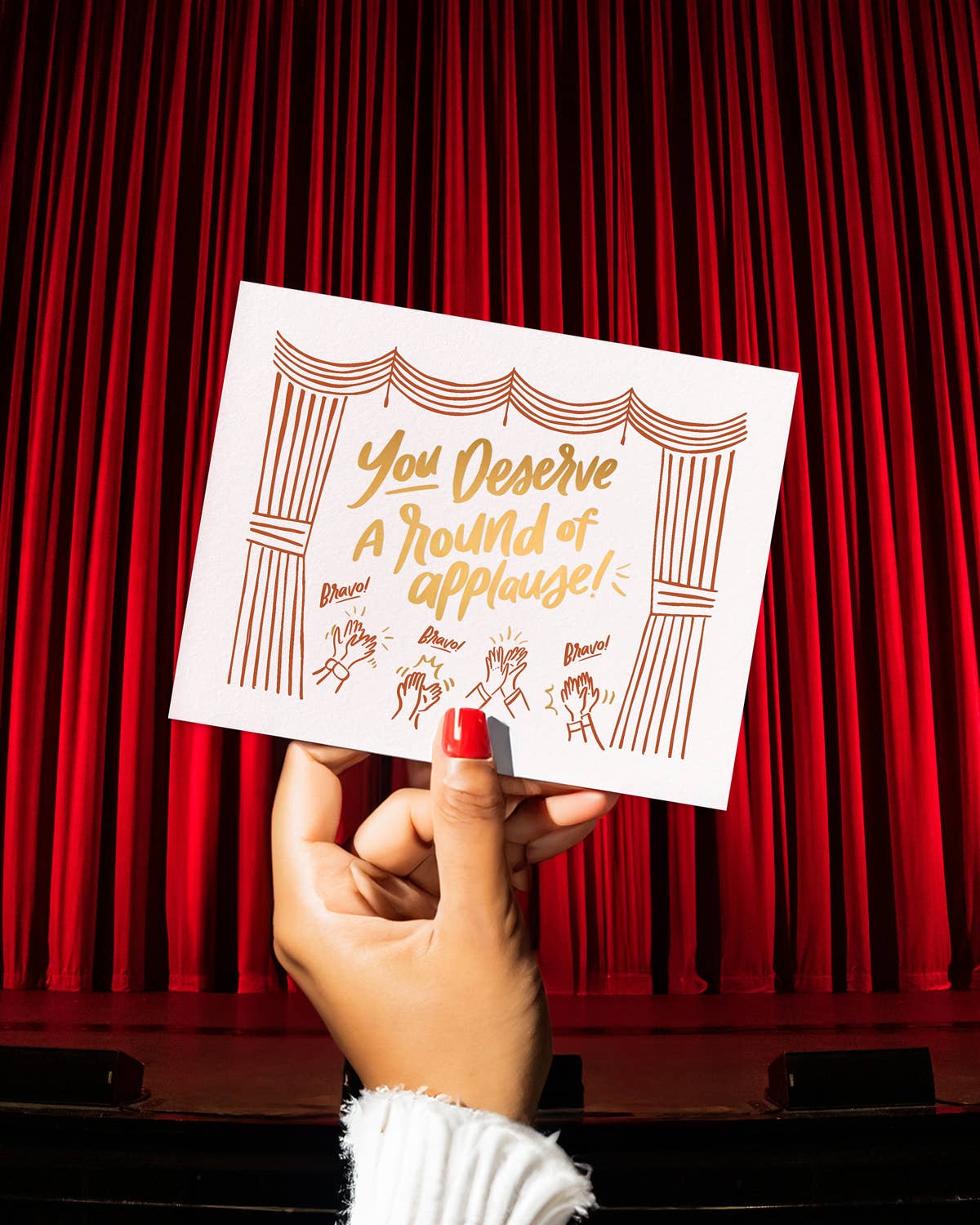 Applause  - Letterpress Congratulations Greeting Card