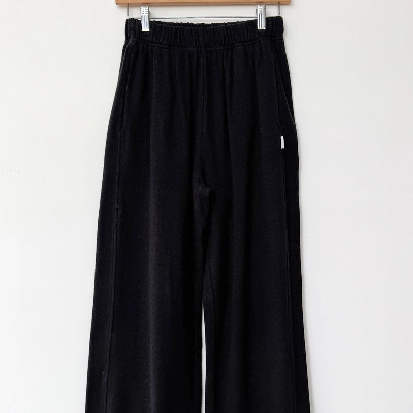 Pointelle Balloon Pants - Black