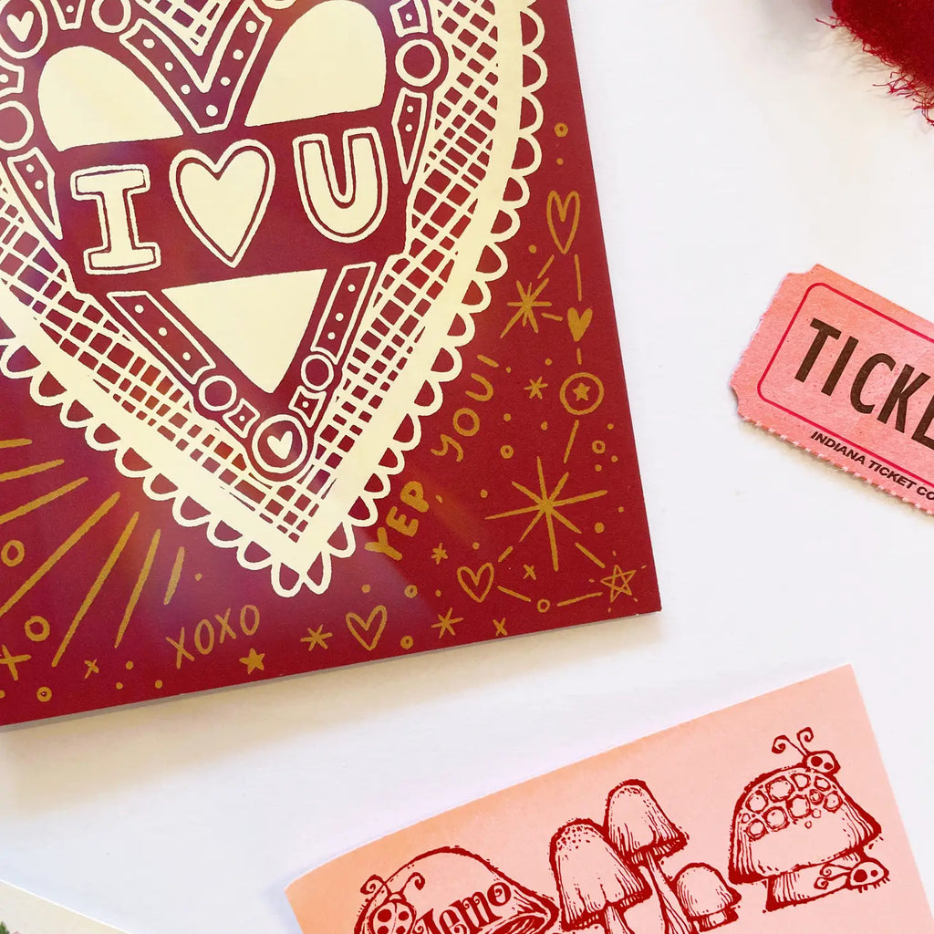 Abbie Ren | I Heart You Valentine's Day Greeting Card