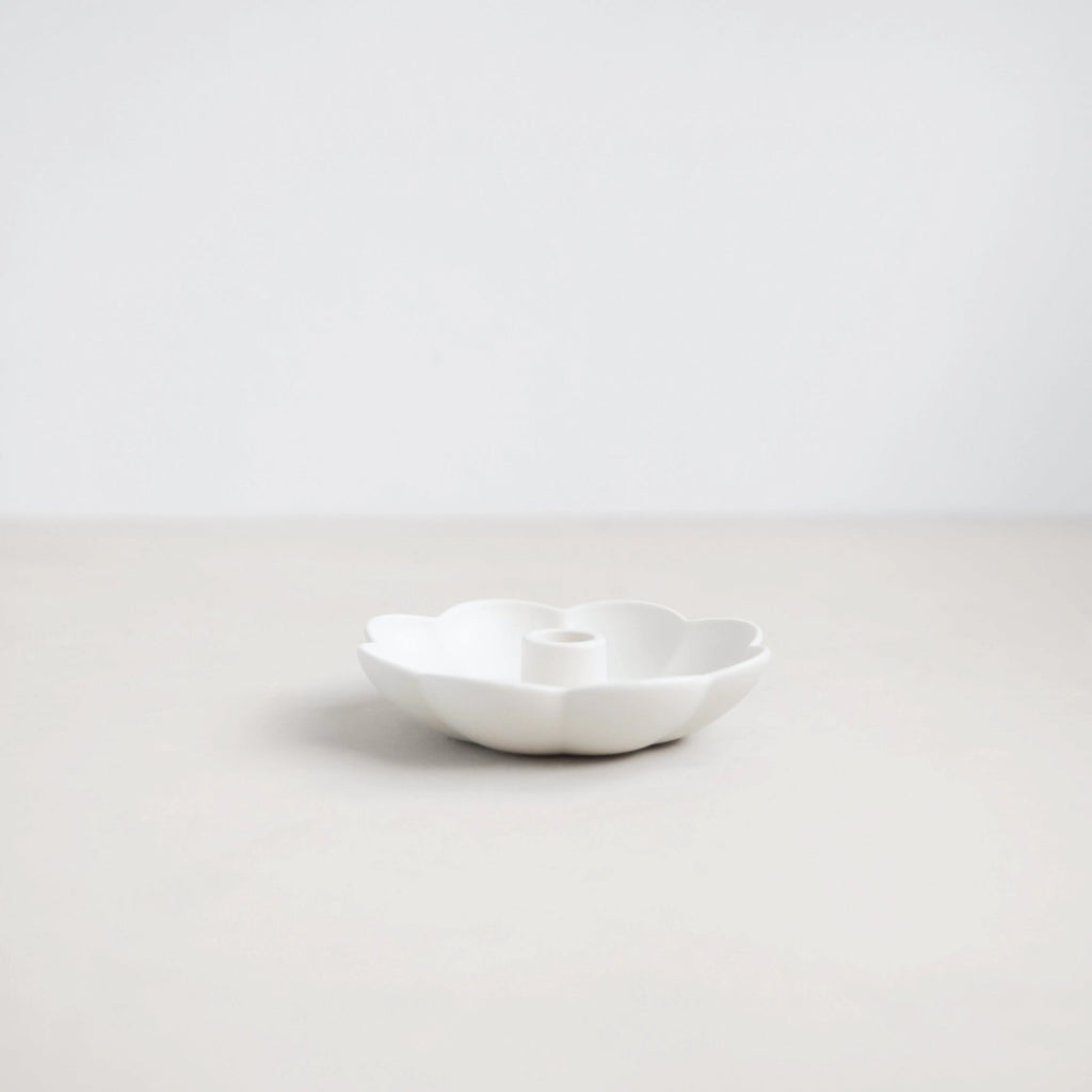 Ceramic Fleur Taper Holder