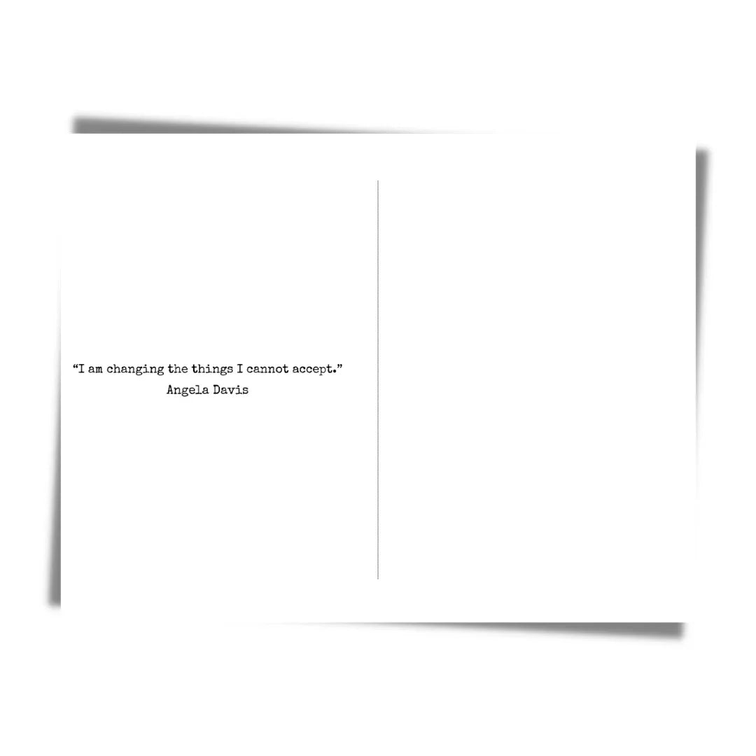 Angela Davis Empowerment Quote Card