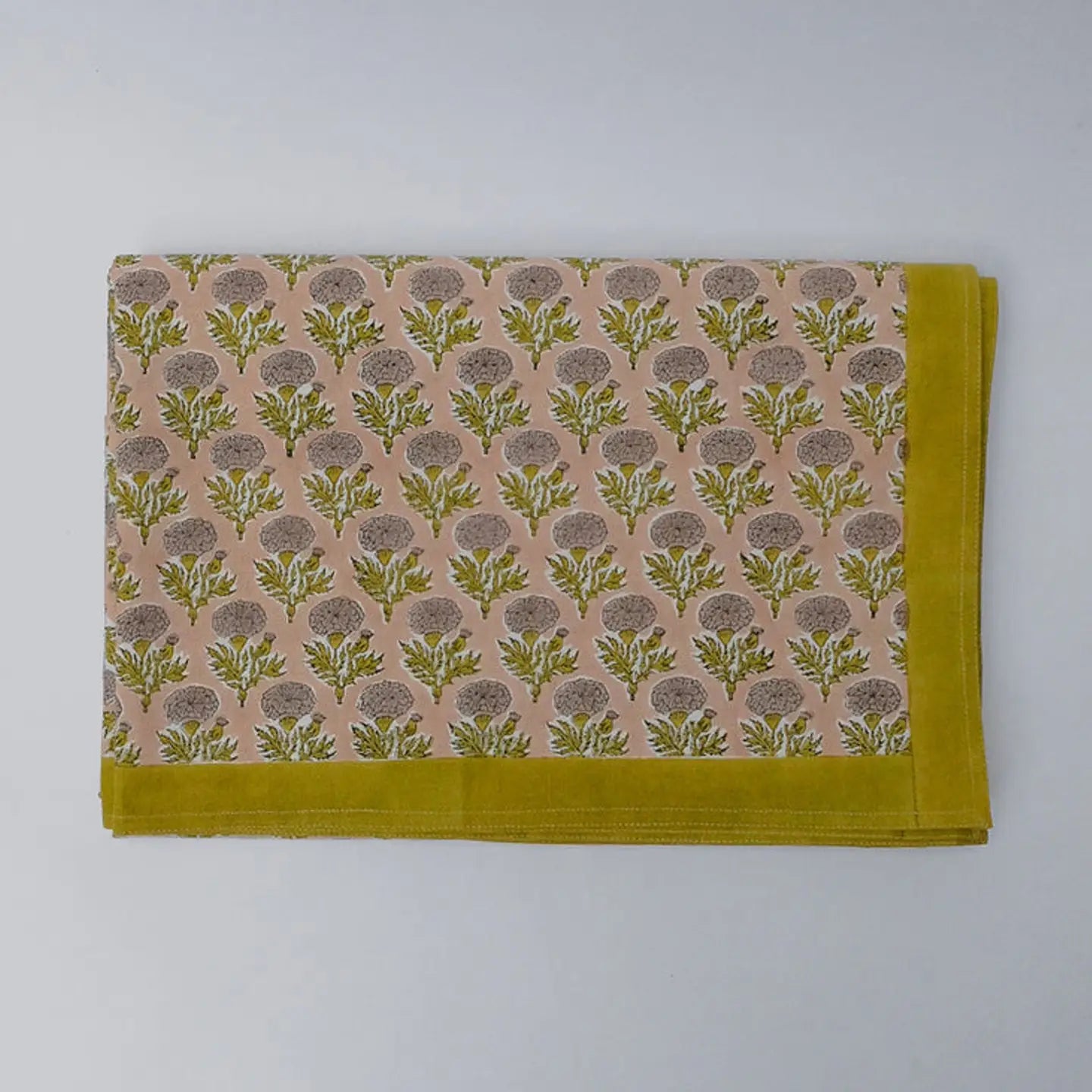 Sonya - Hand Block-Printed Cotton Table Cloth