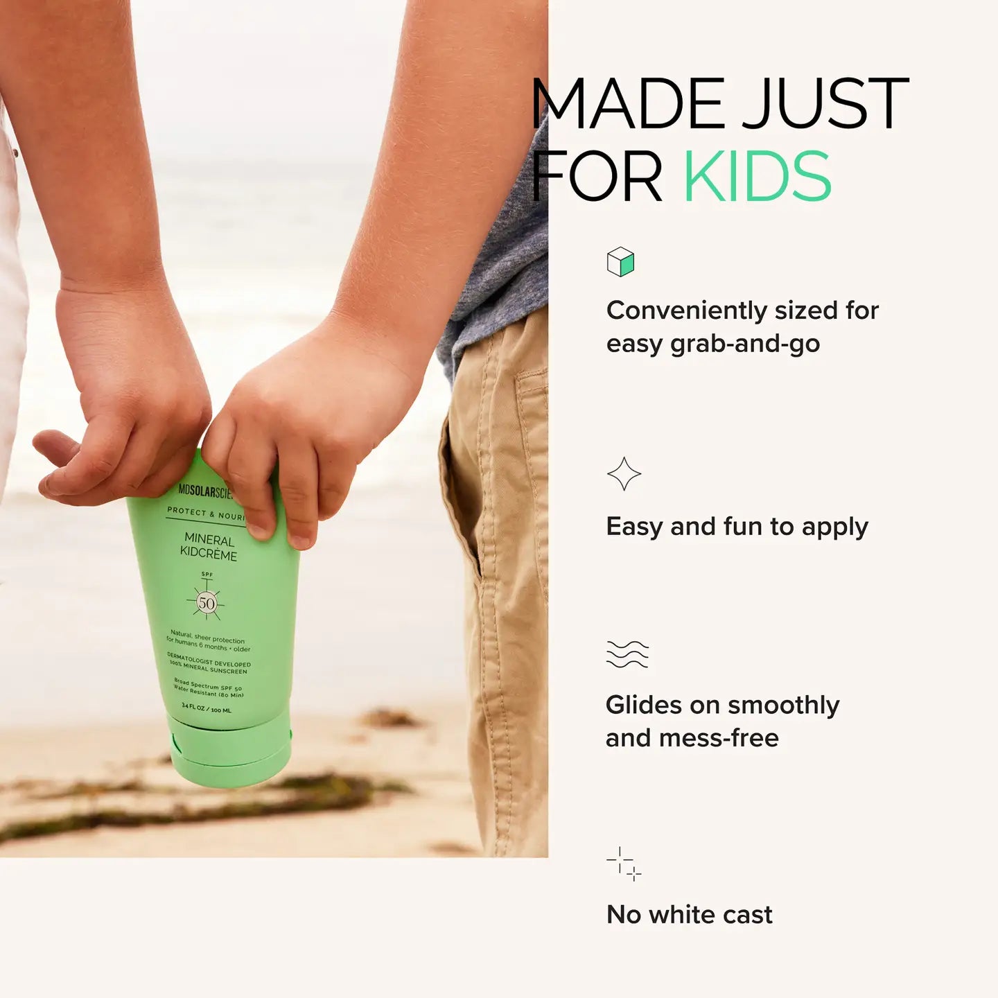 Kidcrème Spf 50 Kids Mineral Sunscreen