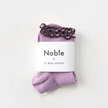 The Petite Ruffled Modal Socks
