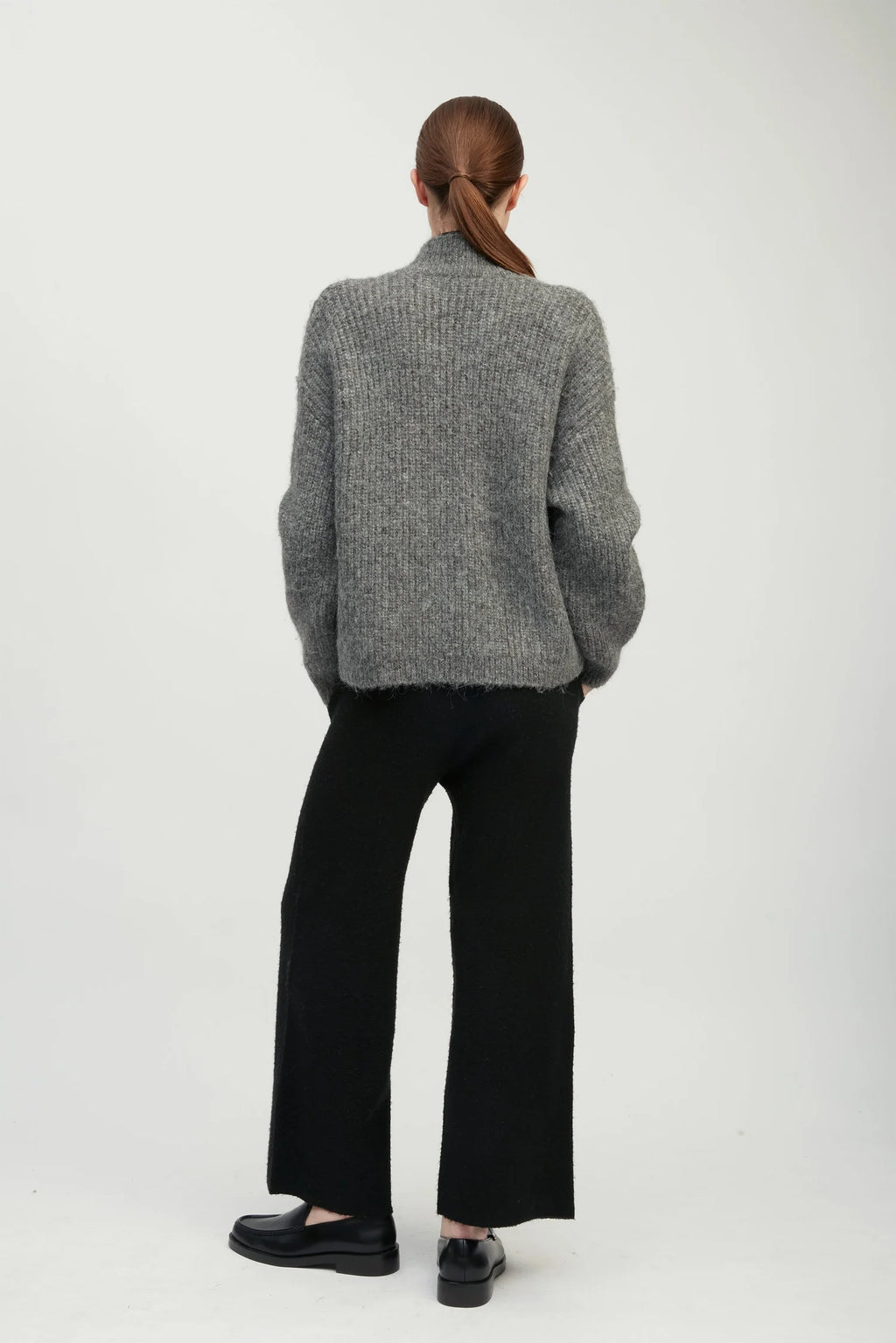 Alpaca Bomber Zip Cardigan