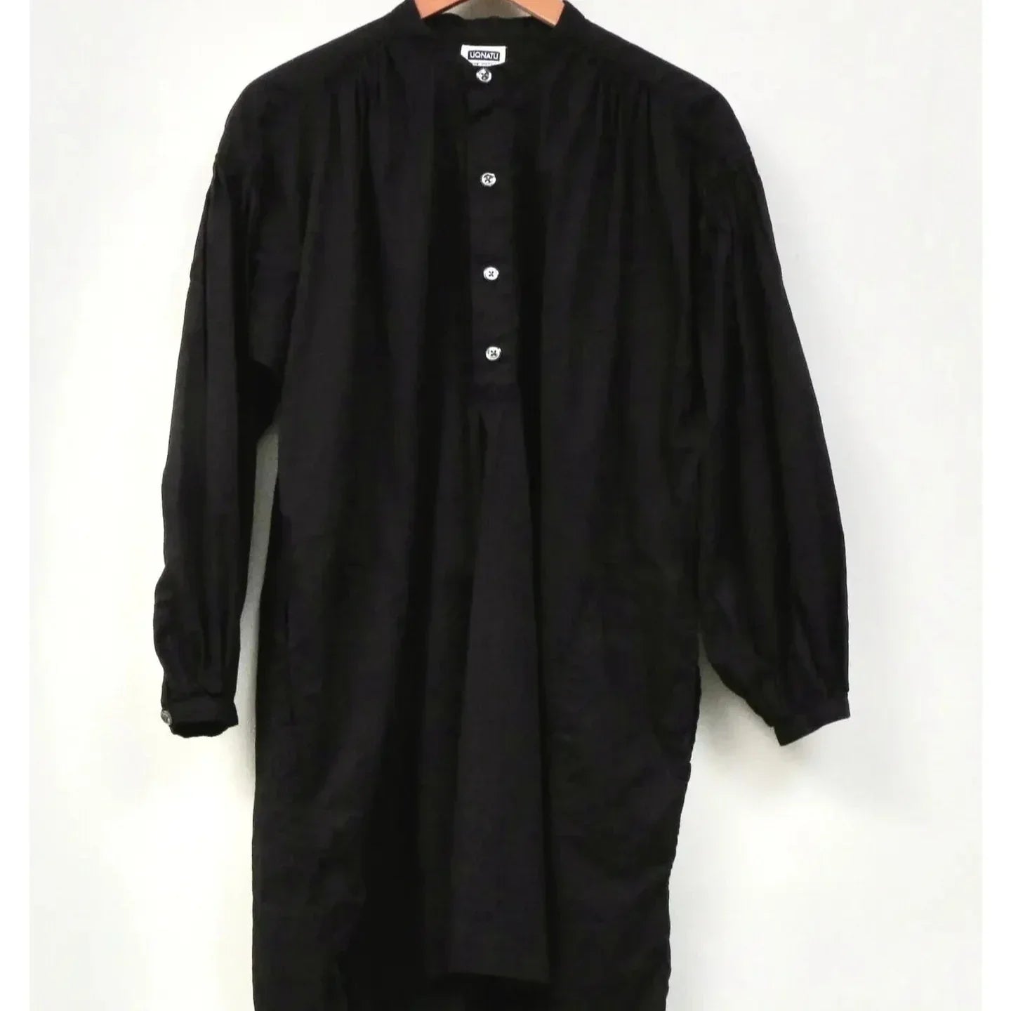 UQNATU Organic Popover Tunic - Black