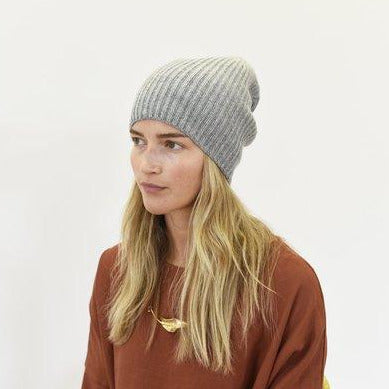 Cashmere Beanie - Grey