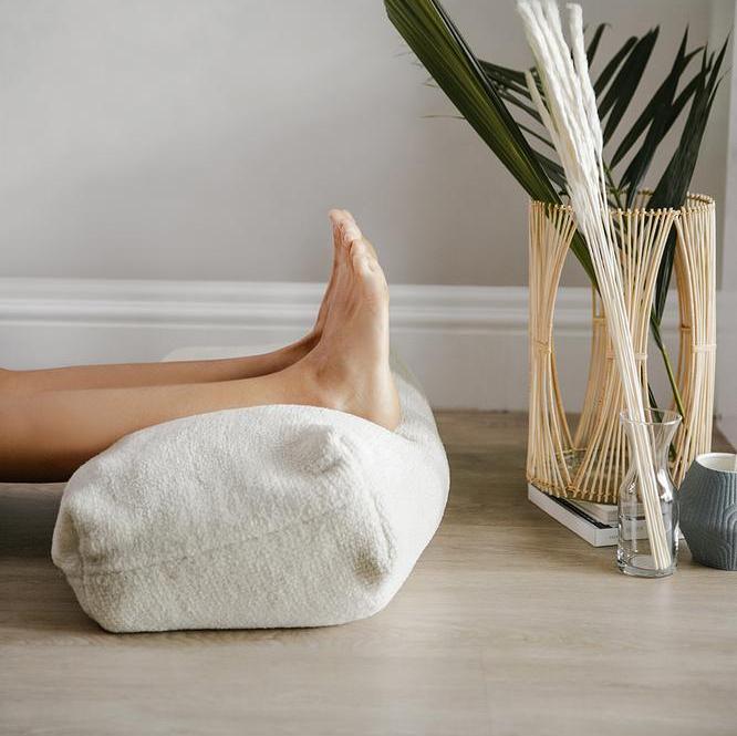 Sunday Citizen Crystal Bolster Pillow - Off White