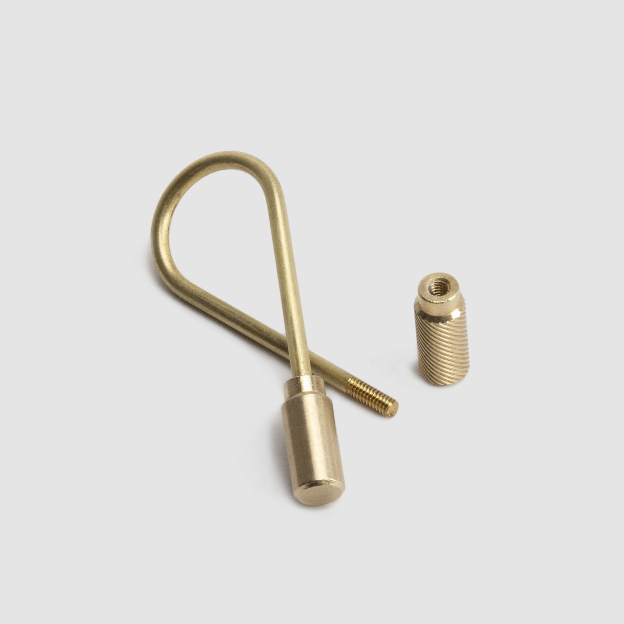 Helix Keyring - Brass & Stainless