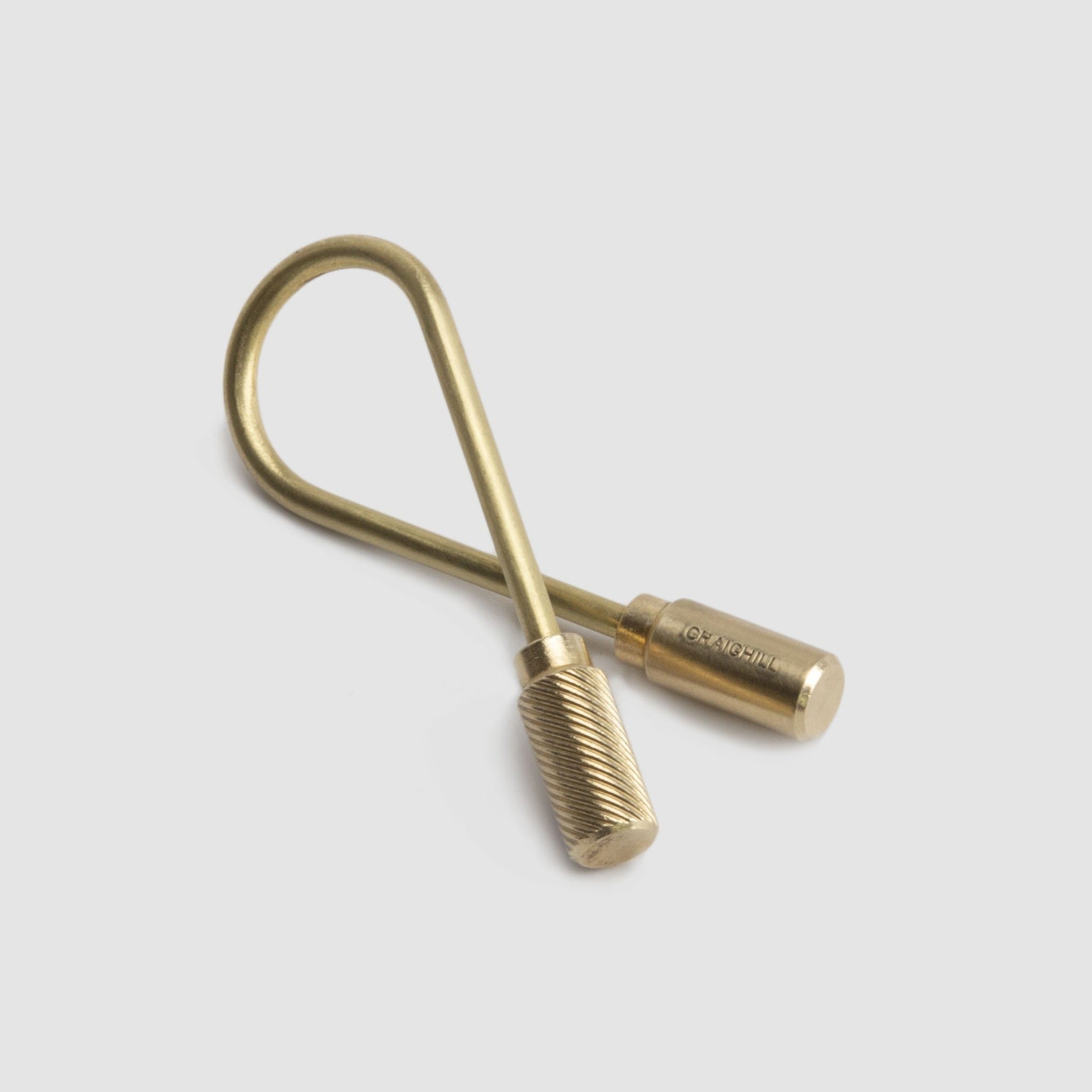 Helix Keyring - Brass & Stainless