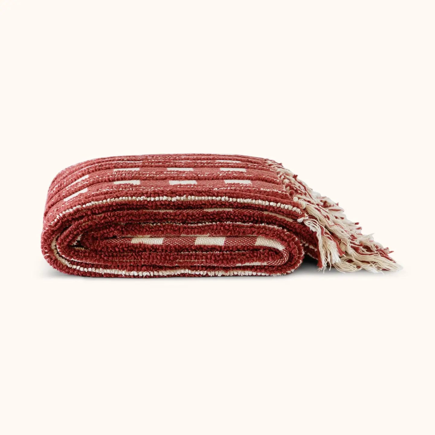 Camila Blanket - Roja / Natural