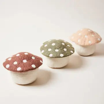 Artisan Felted Mushroom Doorstop