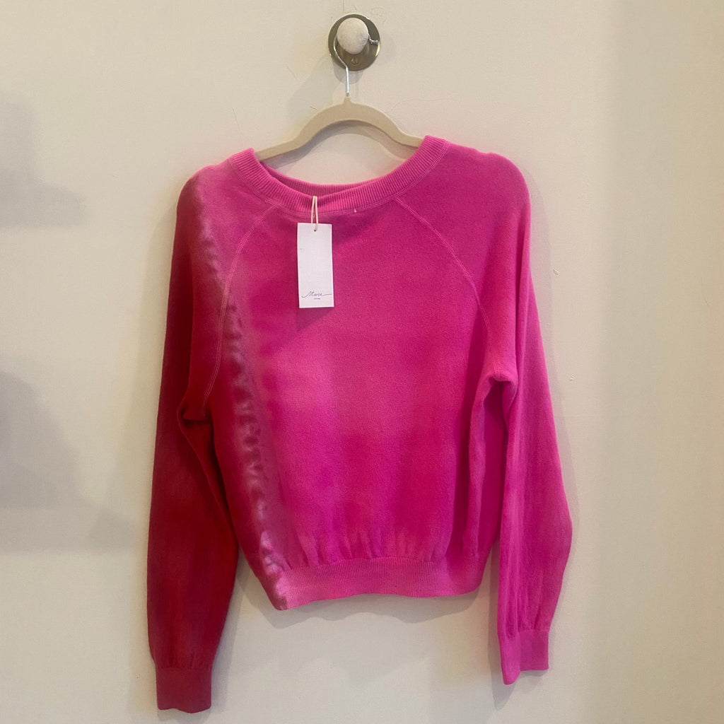 Cashmere Sweater - Hot Fuscia & Malbec