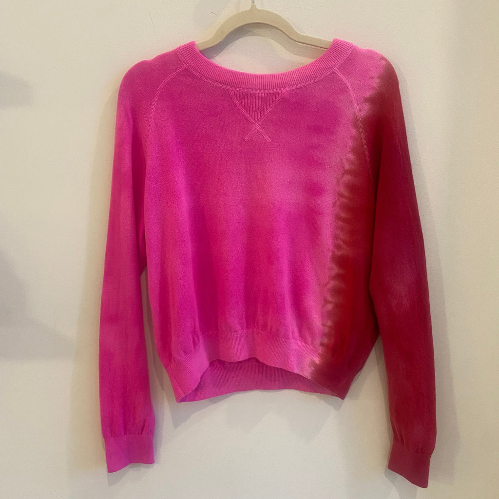 Cashmere Sweater - Hot Fuscia & Malbec