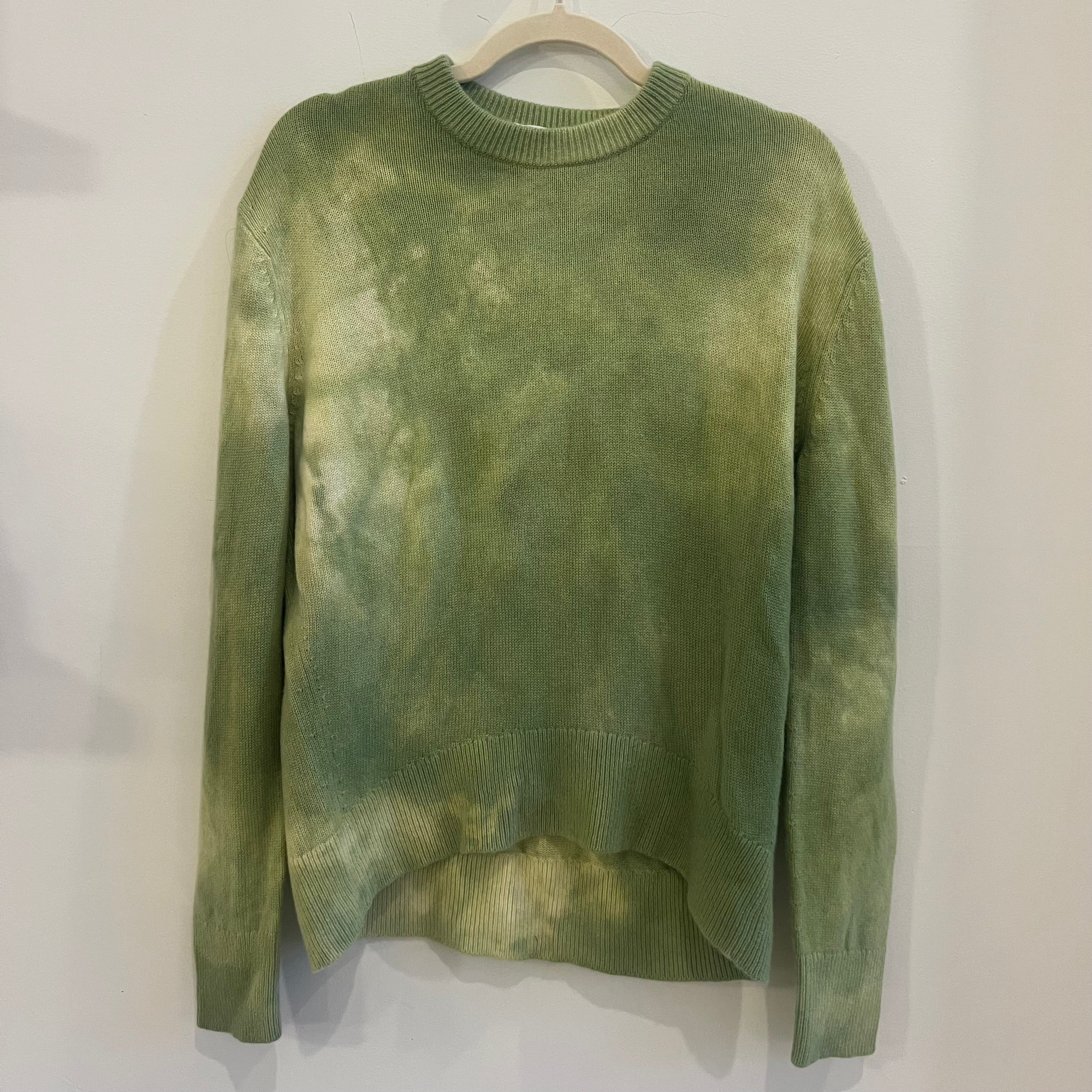 Cashmere Slouch Crew - Mutsu Green