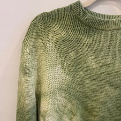 Cashmere Slouch Crew - Mutsu Green